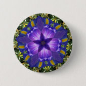 Badge Rond 5 Cm Bouton étoile Iris (Devant)