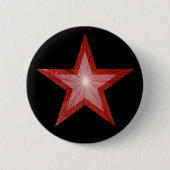 Badge Rond 5 Cm Bouton étoile rouge noir (Devant)