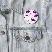 Badge Rond 5 Cm Bouton étoile violette (En situation)