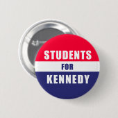 Badge Rond 5 Cm Bouton Étudiants pour Kennedy (Devant & derrière)