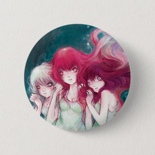 Badge Rond 5 Cm Bouton fâché d'univers