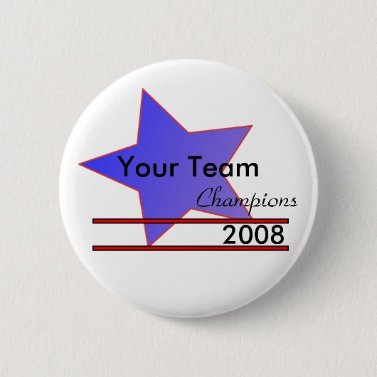 Badge Rond 5 Cm Bouton fait sur commande de champion de nom (Devant)