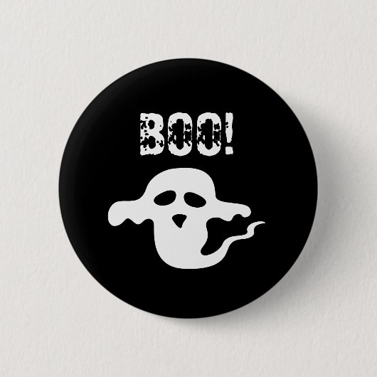 Badge Rond 5 Cm Bouton Fantôme Hou (Devant)