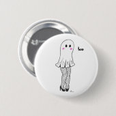 Badge Rond 5 Cm Bouton Fantôme mignon (Devant & derrière)