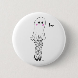 Badge Rond 5 Cm Bouton Fantôme mignon
