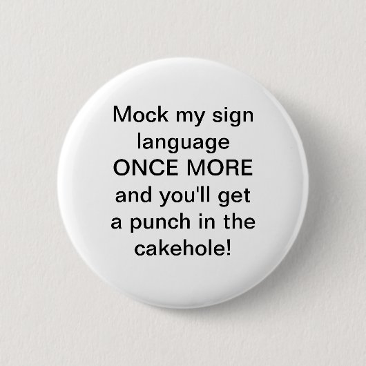 Badge Rond 5 Cm Bouton Faux de signature (Devant)