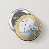 Badge Rond 5 Cm Bouton faux euro (Devant & derrière)