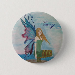 Badge Rond 5 Cm Bouton féerique
