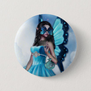 Badge Rond 5 Cm Bouton féerique de boule de mascarade
