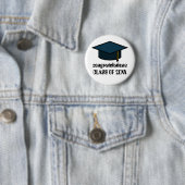 Badge Rond 5 Cm Bouton Félicitations Classe de Graduation 2017 (En situation)