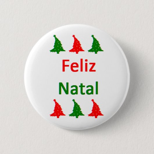 Badge Rond 5 Cm bouton feliz natal (Devant)