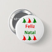 Badge Rond 5 Cm bouton feliz natal (Devant & derrière)
