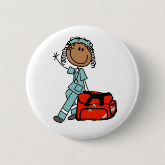 Badge Rond 5 Cm Bouton femelle de thérapeute respiratoire