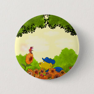 Badge Rond 5 Cm Bouton Ferald et Mizz Ladybug
