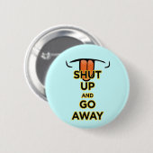 Badge Rond 5 Cm Bouton Fermer et quitter (Devant & derrière)