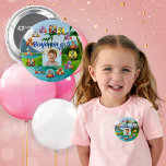 Badge Rond 5 Cm Bouton fête d'anniversaire Éffrayant Baby Dino Thè<br><div class="desc">Boutons de fête d'anniversaire dans un thème Éffrayant Baby Dino, chaque bouton est un accessoire amusant et festif qui capture l'esprit ludique de la célébration. Avec un design coloré, les boutons mettent en vedette d'adorables dinosaures de bébé.Au centre de chaque bouton, une photo personnalisée de l'enfant d'anniversaire ajoute une touche...</div>