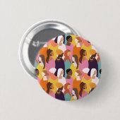 Badge Rond 5 Cm Bouton Fête des mères (Devant & derrière)