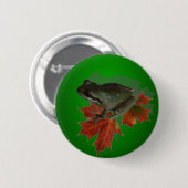 Badge Rond 5 Cm Bouton Feuille assis (Devant & derrière)