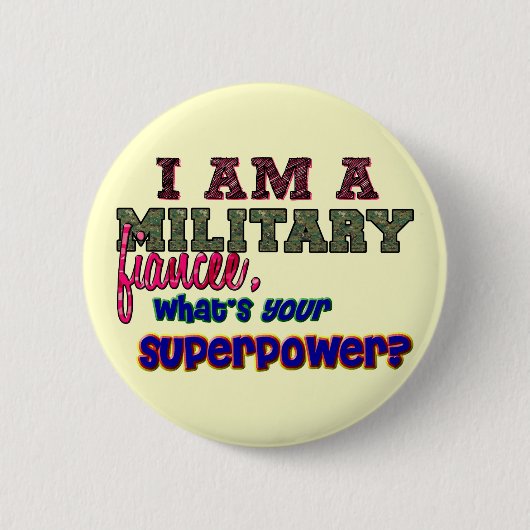 Badge Rond 5 Cm Bouton - fiancée (Devant)