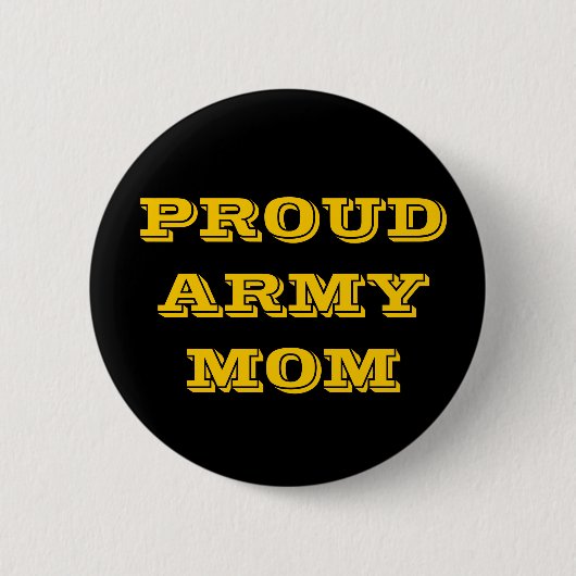 Badge Rond 5 Cm Bouton Fière maman armée (Devant)