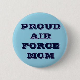 Badge Rond 5 Cm Bouton Fière maman de la Force aérienne