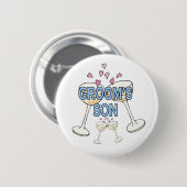 Badge Rond 5 Cm Bouton : Fils de Groom (Devant & derrière)