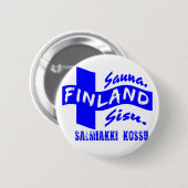 Badge Rond 5 Cm Bouton Finlande (Devant & derrière)