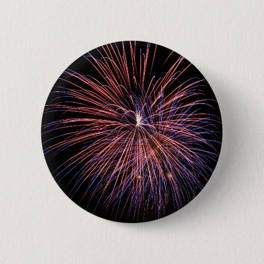 Badge Rond 5 Cm Bouton Fireworks (Devant)