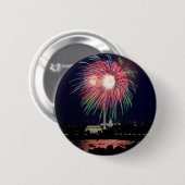 Badge Rond 5 Cm Bouton Fireworks (Devant & derrière)