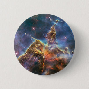 Badge Rond 5 Cm Bouton Flair de la nébuleuse de l'espace extra-at