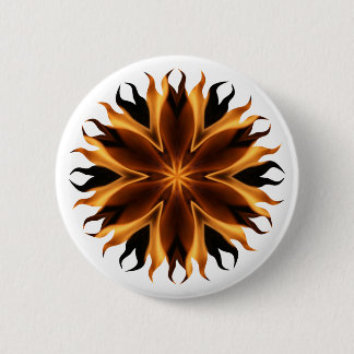 Badge Rond 5 Cm Bouton Flames