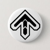 Badge Rond 5 Cm Bouton fléché DDR (Devant)