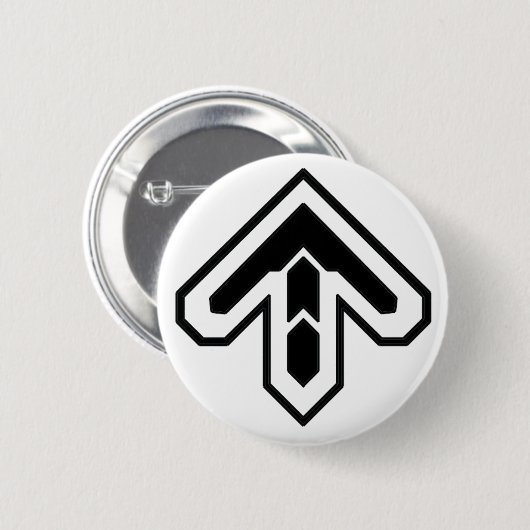 Badge Rond 5 Cm Bouton fléché DDR (Devant & derrière)