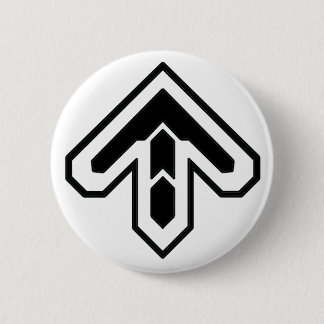 Badge Rond 5 Cm Bouton fléché DDR