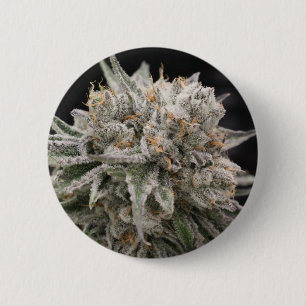 Badge Rond 5 Cm Bouton Fleur