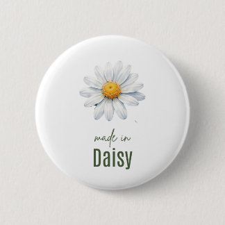 Badge Rond 5 Cm Bouton Fleur de naissance d'avril en aquarelle Dai