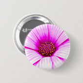 Badge Rond 5 Cm Bouton Fleur Rose (Devant & derrière)