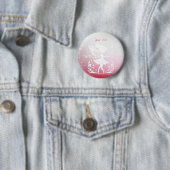 Badge Rond 5 Cm Bouton Floral Petite Fée (En situation)