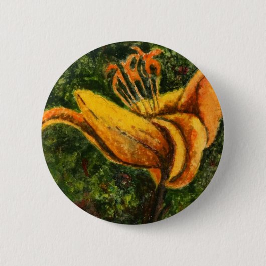 Badge Rond 5 Cm Bouton floral "Wild Lily" (Devant)
