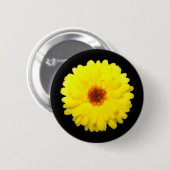 Badge Rond 5 Cm Bouton fluorescent Marigold (Devant & derrière)