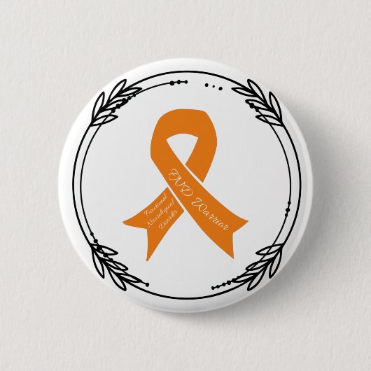 Badge Rond 5 Cm Bouton FND pour trouble neurologique fonctionnel (Devant)