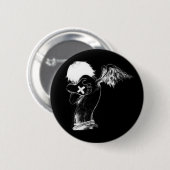 Badge Rond 5 Cm Bouton foncé d'ange (Devant & derrière)