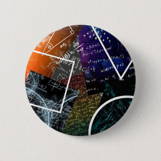 Badge Rond 5 Cm Bouton Formule mathématique