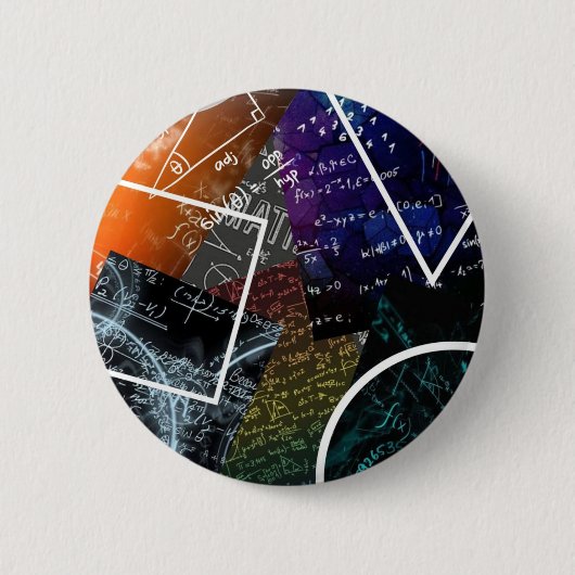 Badge Rond 5 Cm Bouton Formule mathématique (Devant)