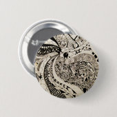 Badge Rond 5 Cm Bouton fou (Devant & derrière)