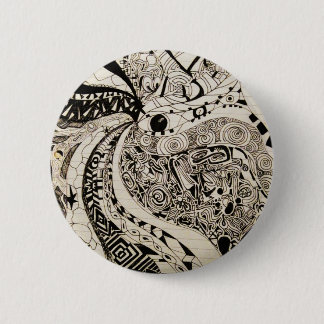 Badge Rond 5 Cm Bouton fou