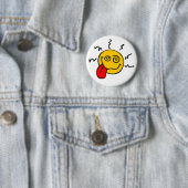 Badge Rond 5 Cm Bouton fou (En situation)