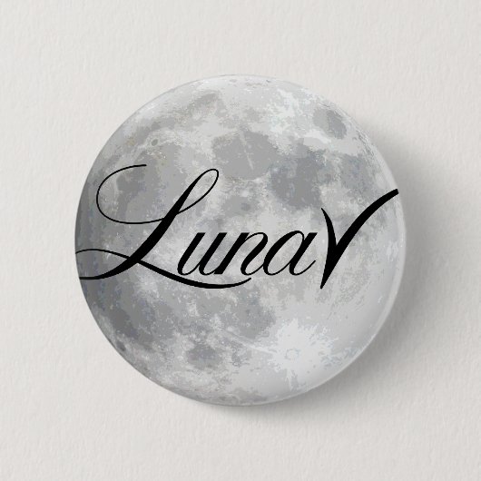 Badge Rond 5 Cm Bouton fou de lune (Devant)