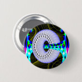 Badge Rond 5 Cm Bouton fou par beignet (Devant & derrière)