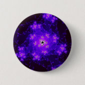 Badge Rond 5 Cm Bouton fractal de la nébuleuse (Devant)